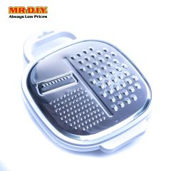 (MR.DIY) Square Stainless-Steel Grater with Plastic Container