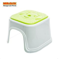 Plastic Stool (Green & White)