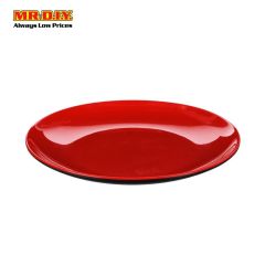(MR.DIY) Black Red Melamine Dinner Plate 10"