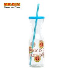  Water Bottle With Straw (400ml)
