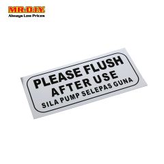 Flushing Sign Plate