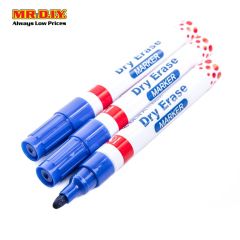 Beifa Dry Erase Marker Blue (3pc)