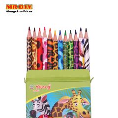 YALONG Animal Pattern Colour Pencils (12pcs)