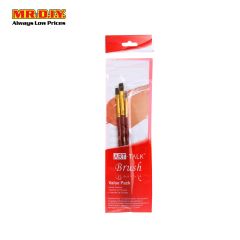 ART TALK 2 Flat and 1 Round type Professional Paint Brushes Value Pack(3pcs)