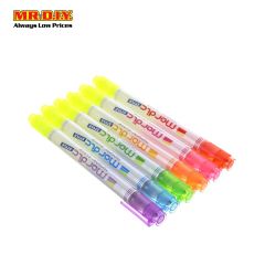 CHOSH Fluorescent Colour Double-Tips Highlighter Marker Pack (6pcs)