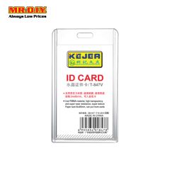 ﻿KEJEA Transparent Acrylic ID Card Cover (5.4cm x 8.5cm)