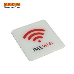 Free Wi-Fi Sign Board 10x10cm