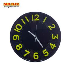 Wall Clock with Neon Colors