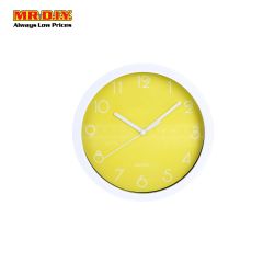 Yellow Plastic Wall Clock  8 "BP-R0801