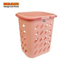 LAVA Double Folding HandleTall Rectangular Plastic Laundry Basket