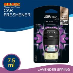 Ambi Pur Luxe Car Vent Clip Lavender Spring Car Air Freshener 7.5ml