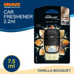 Ambi Pur Luxe Car Vent Clip Vanilla Bouquet Car Air Freshener 7.5ml