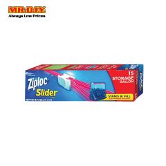 ZIPLOC Easy Zipper Storage Gallon 15s
