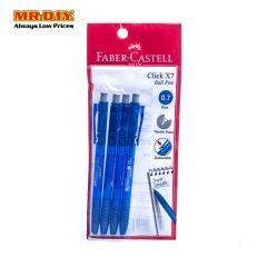 FABER-CASTELL Click X7 Ball Pen Blue 0.7mm (4pcs)