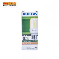 PHILIPS Genie 3U Shape LED Bulb Warm White 8W E27