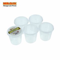GOCOD Round Food Container with Lid 236ml (5pcs)