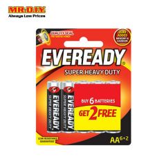 EVEREADY AA Super Heavy Duty Batteries (6+2pcs)