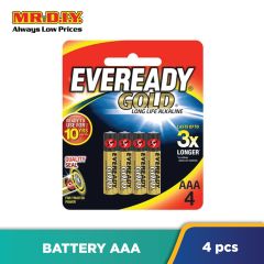 EVEREADY Gold Long Life Alkaline Battery AAA (4pcs)