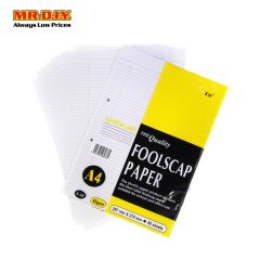 Yellow Uni Foolscap Paper 80S S-38 N/L A4 80GSM
