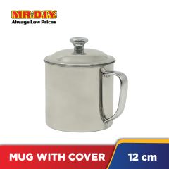 Stainless Steel Mug with Cover (12cm)
