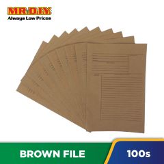 Brown Paper Manila Card Minute File 100 PCS