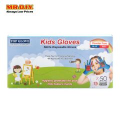 TOP GLOVE Nitrile Disposable Kids Gloves Red (50pcs)