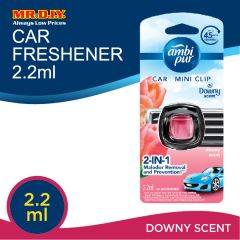 Ambi Pur Car Mini Clip Downy Scent Car Air Freshener 2.2 ml