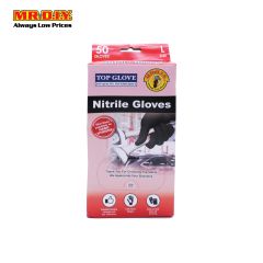 TOP GLOVE Nitrile Gloves Black (Size: L)