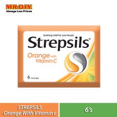 STREPSILS Orange with Vitamin C Lozenges (6's)