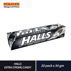 HALLS Extra Strong Mint Candy Stick (20 x 34g)