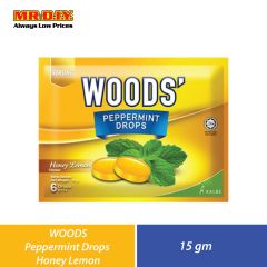 WOODS Peppermint Drops Honey Lemon (15g)