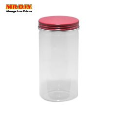 (MR.DIY) Screw Cap Transparent Plastic Container Jar (16cm)