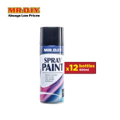 (MR.DIY) Spray Paint Flat Black (400ml)