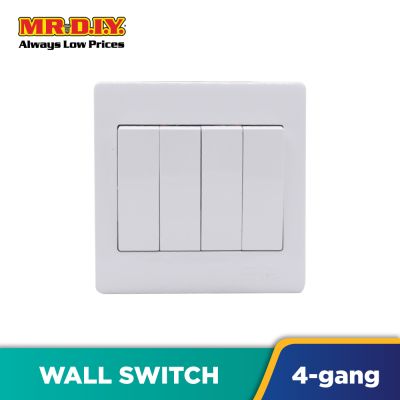(MR.DIY) Premium 4 Gang 1 Way SP Switch Socket V1W-4G1W